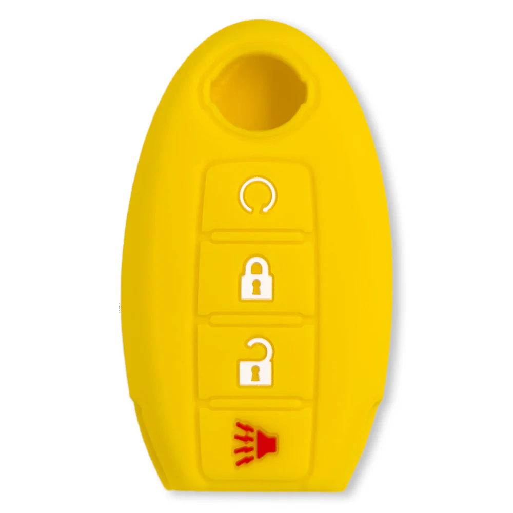 Nissan 16-26 Titan & Frontier 1-Piece 100% Silicone Rubber 3-Button & 4-Button Key Fob Cover - Multiple Colors - Image 66