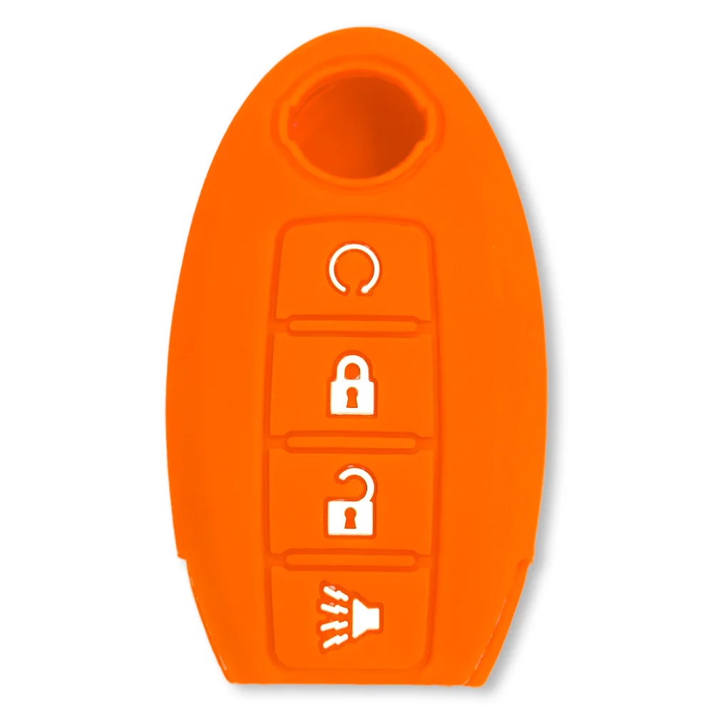 Nissan 16-26 Titan & Frontier 1-Piece 100% Silicone Rubber 3-Button & 4-Button Key Fob Cover - Multiple Colors - Image 70