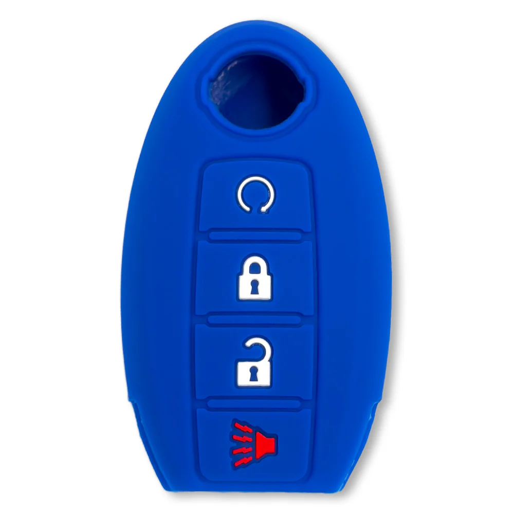 Nissan 16-26 Titan & Frontier 1-Piece 100% Silicone Rubber 3-Button & 4-Button Key Fob Cover - Multiple Colors - Image 73