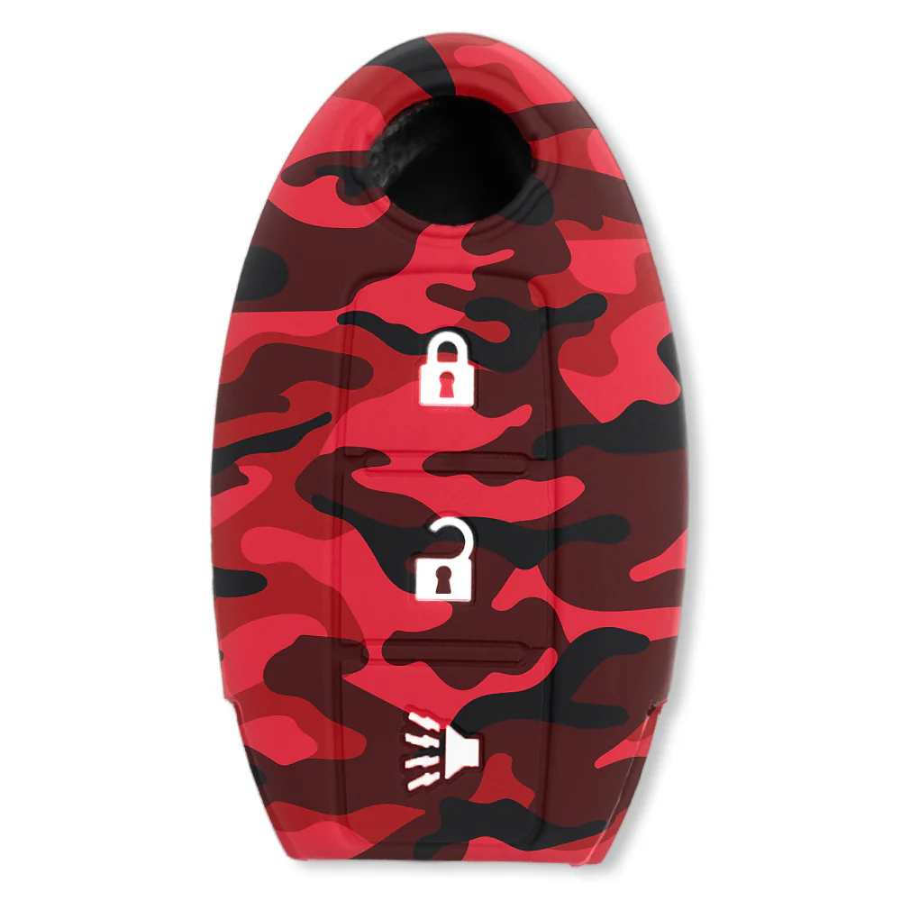 Nissan 16-26 Titan & Frontier 1-Piece 100% Silicone Rubber 3-Button & 4-Button Key Fob Cover - Multiple Colors - Image 99