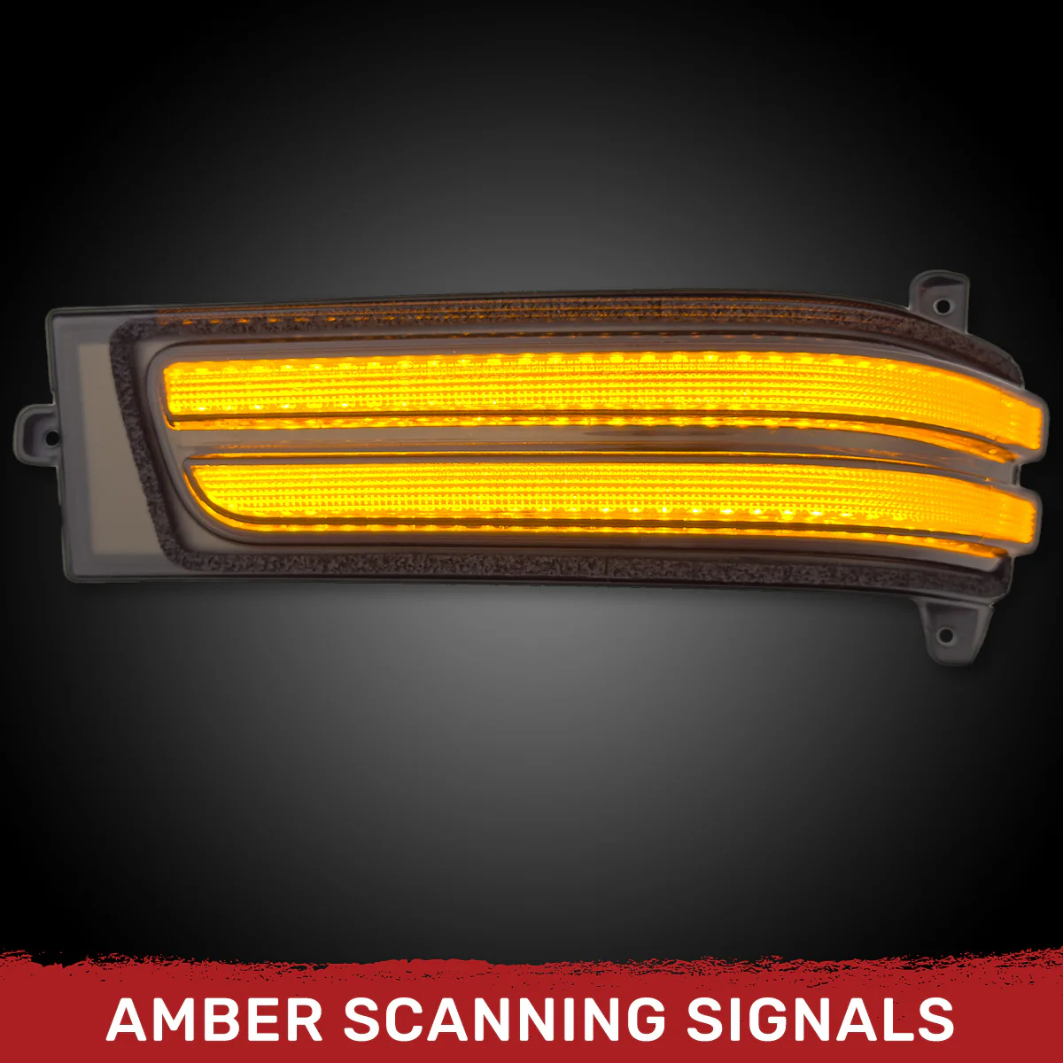 RAM 23-25 2500/3500 Side Mirror Lenses Ultra Bright LED White DRL & Amber Scanning Turn Signals - Multiple Lens - Image 10
