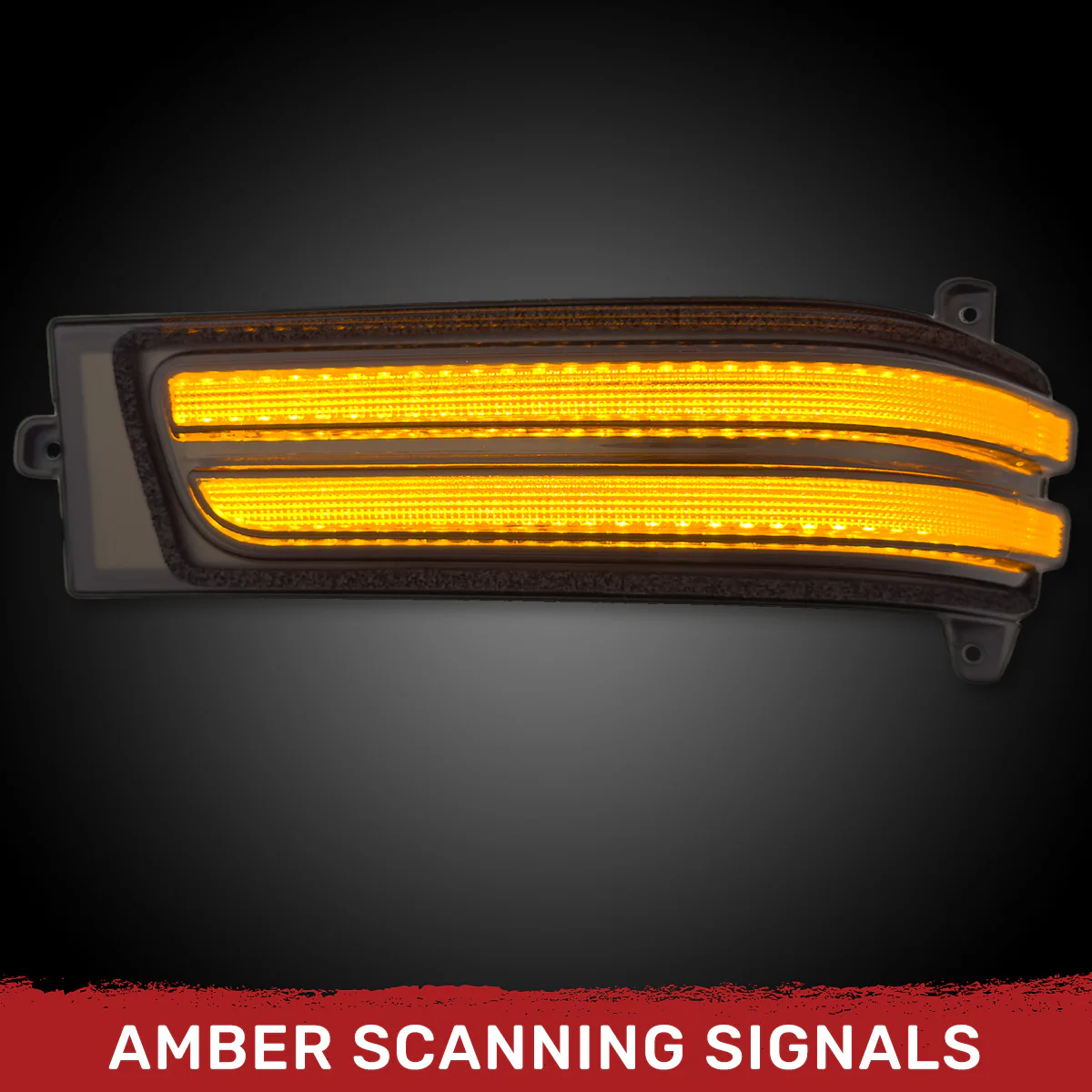 RAM 23-25 2500/3500 Side Mirror Lenses Ultra Bright LED White DRL & Amber Scanning Turn Signals - Multiple Lens - Image 2