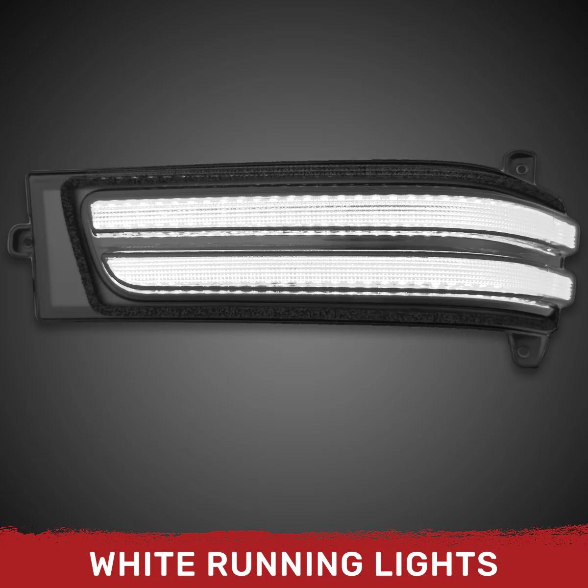 RAM 23-25 2500/3500 Side Mirror Lenses Ultra Bright LED White DRL & Amber Scanning Turn Signals - Multiple Lens - Image 6