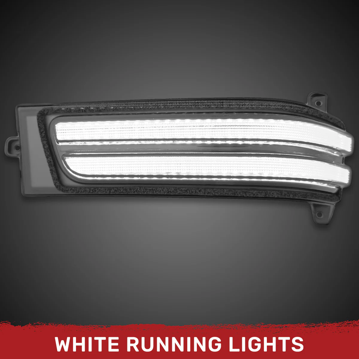 RAM 23-25 2500/3500 Side Mirror Lenses Ultra Bright LED White DRL & Amber Scanning Turn Signals - Multiple Lens - Image 8