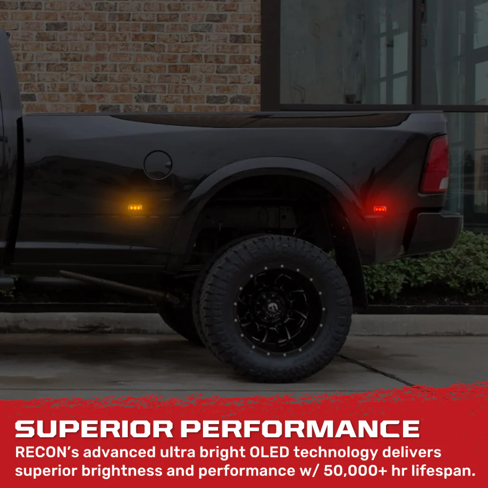 Dodge RAM 10-21 Fender LED Lights (4-Piece Set) - Multiple Lens & Colors - Image 14
