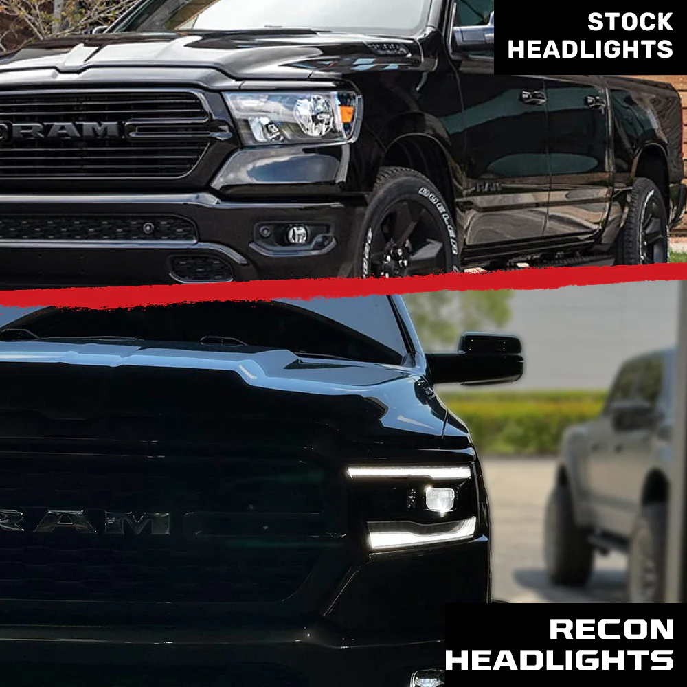 Dodge RAM 1500 19-23 5th Gen - Projector Headlights OLED DRL & Scanning Switchback LED Signals (Replaces Factory/OEM Halogen Only) - Multiple Styles - Image 23