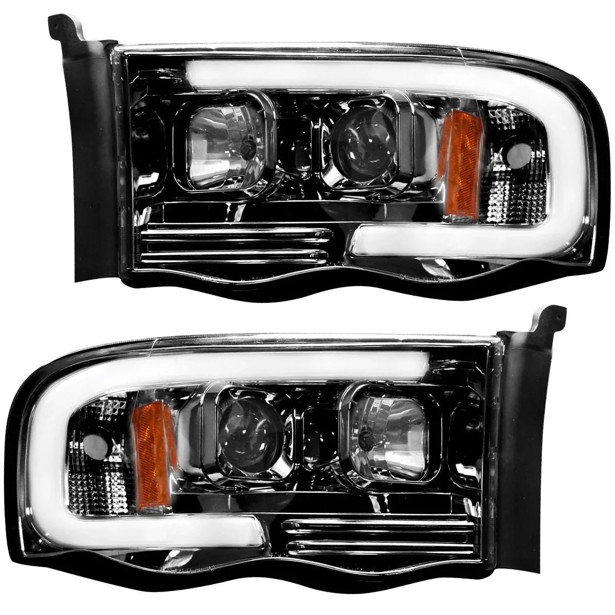 Dodge 02-05 RAM 1500/2500/3500 Projector Headlights OLED Halos & DRL - Multiple Styles - Image 10