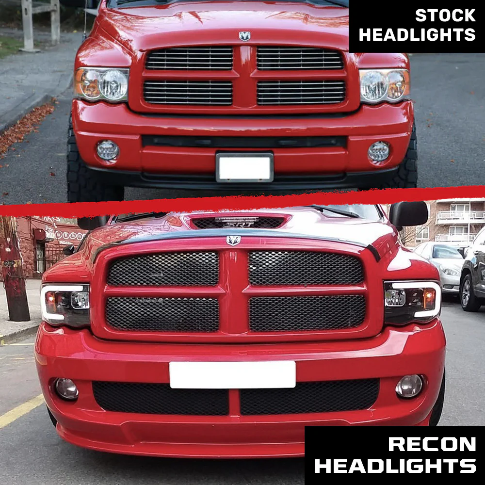 Dodge 02-05 RAM 1500/2500/3500 Projector Headlights OLED Halos & DRL - Multiple Styles - Image 11