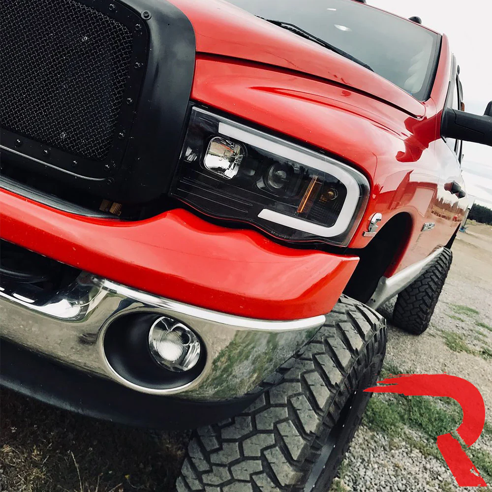 Dodge 02-05 RAM 1500/2500/3500 Projector Headlights OLED Halos & DRL - Multiple Styles - Image 13