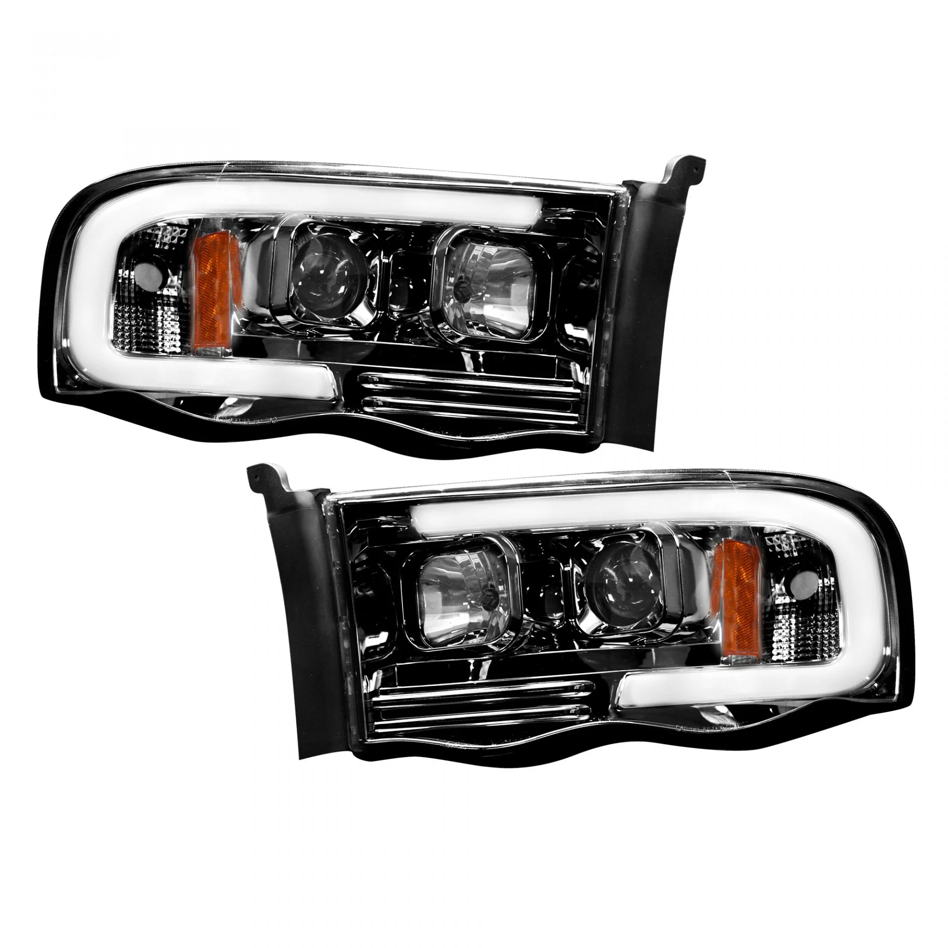 Dodge 02-05 RAM 1500/2500/3500 Projector Headlights OLED Halos & DRL - Multiple Styles - Image 3