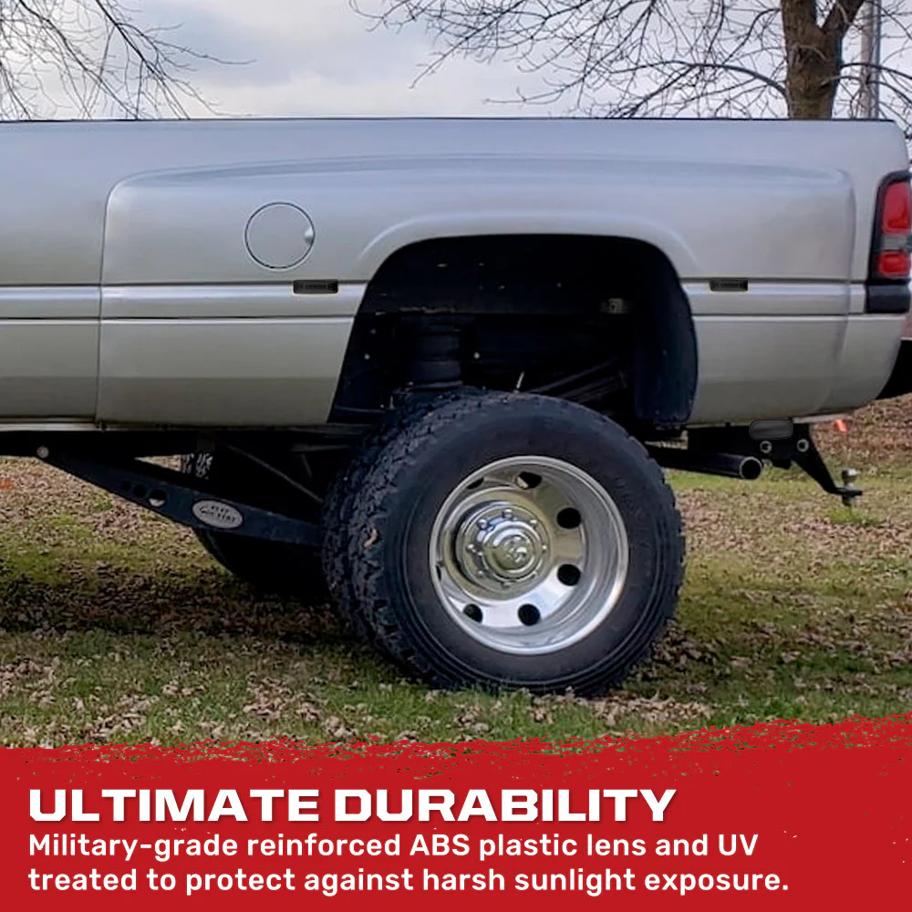 Dodge RAM 94-01 Red & Amber LED Fender Lights (4-Piece Set) - Smoked or Clear Lens - Image 10