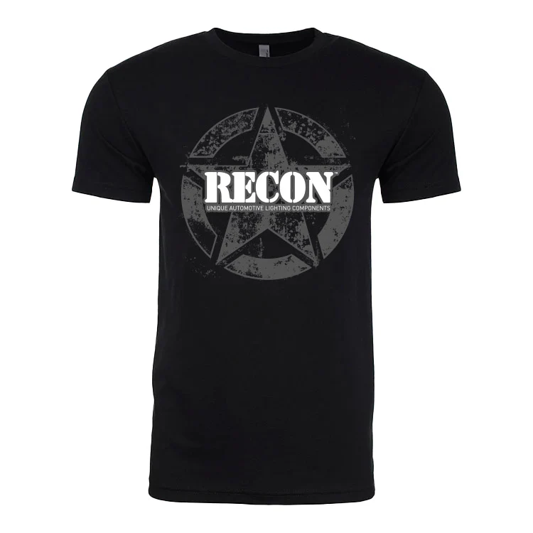 RECON American Military Star Logo T-Shirt - Black