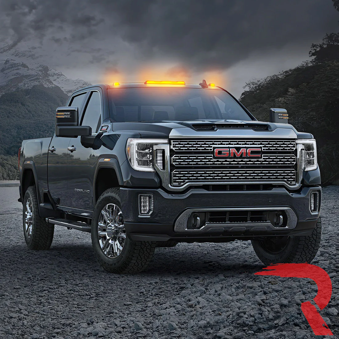 RECON - GMC & Chevy 20-25 (4th Gen) Heavy-Duty 3-Pc Cab Roof Light Set 2-Way Front & Rear Facing Ultra High-Power LED (ATTN: For models that DID NOT come with factory cab roof lights) - Multiple Options - Image 10