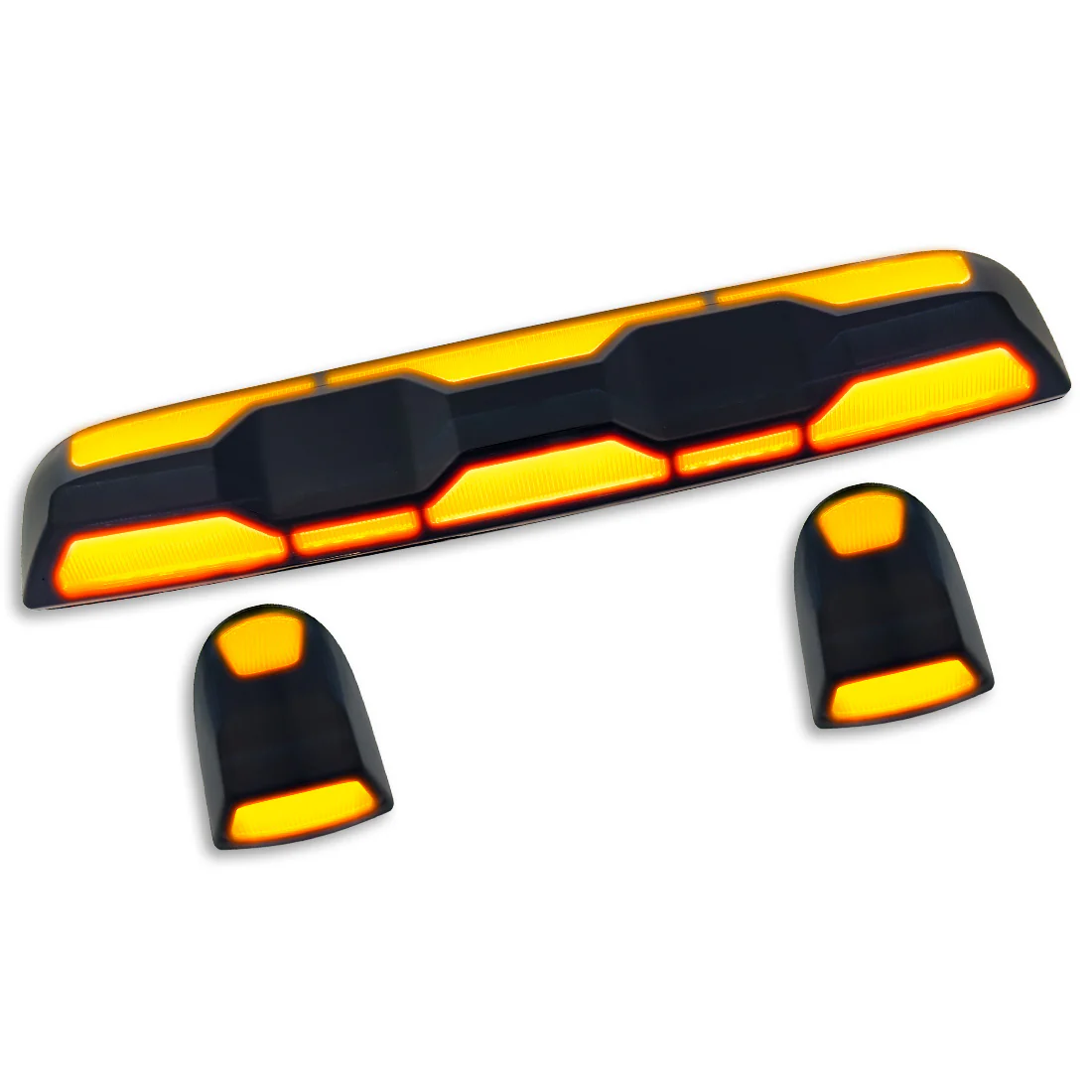 RECON - GMC & Chevy 20-25 (4th Gen) Heavy-Duty 3-Pc Cab Roof Light Set 2-Way Front & Rear Facing Ultra High-Power LED (ATTN: For models that DID NOT come with factory cab roof lights) - Multiple Options - Image 48
