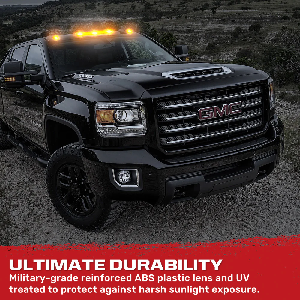 RECON - GMC & Chevy 20-25 (4th Gen) Heavy-Duty 3-Pc Cab Roof Light Set 2-Way Front & Rear Facing Ultra High-Power LED (ATTN: For models that DID NOT come with factory cab roof lights) - Multiple Options - Image 64