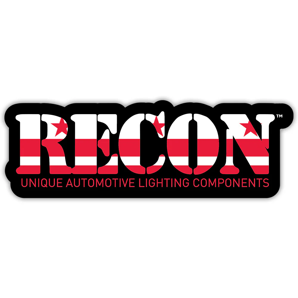 RECON U.S. State Decal Stickers - Choose Your State 7" x 2.75" Glossy Finish - Image 107