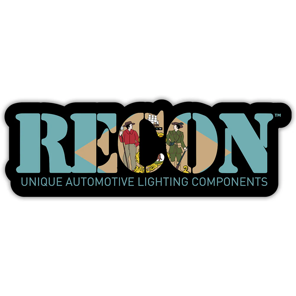 RECON U.S. State Decal Stickers - Choose Your State 7" x 2.75" Glossy Finish - Image 18