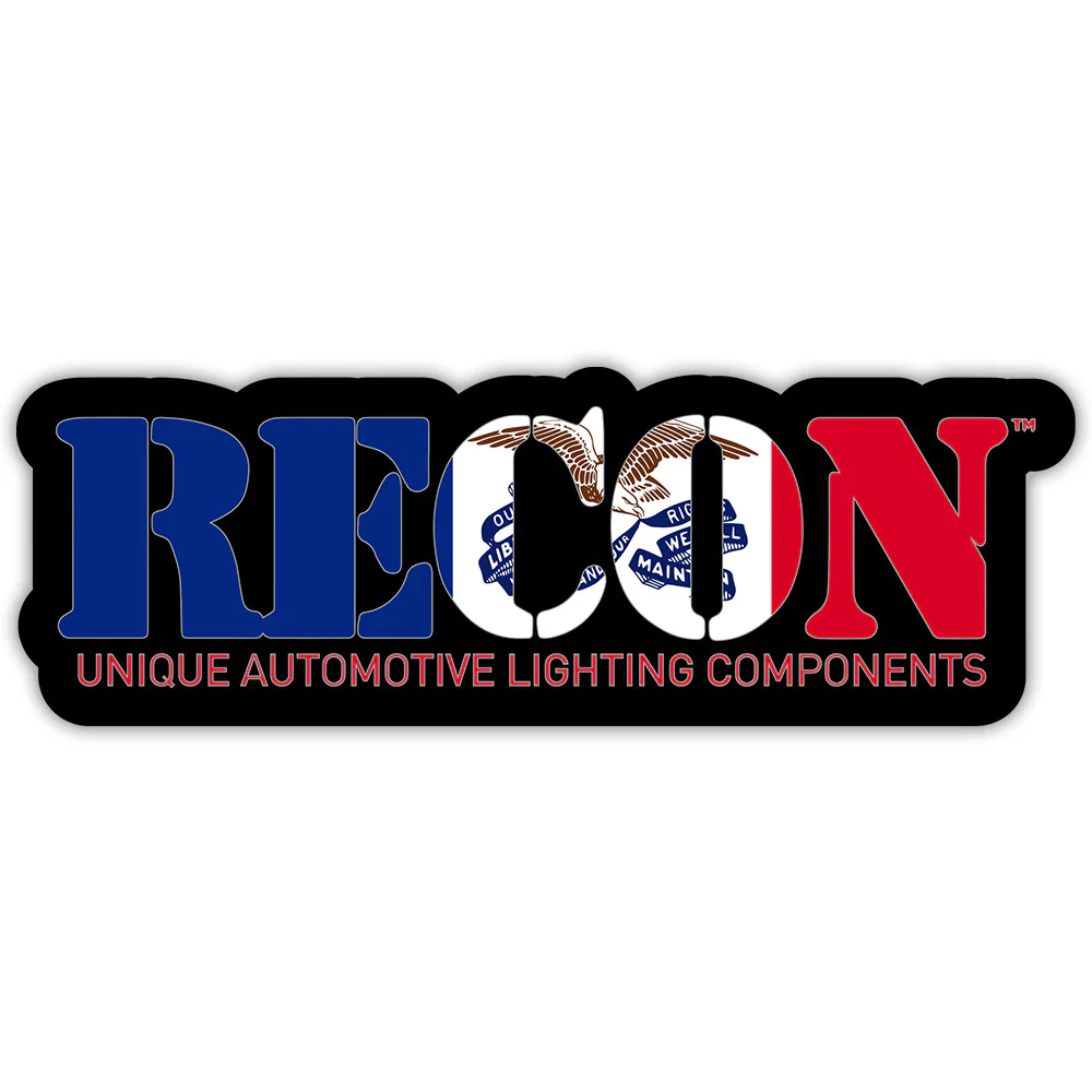 RECON U.S. State Decal Stickers - Choose Your State 7" x 2.75" Glossy Finish - Image 24