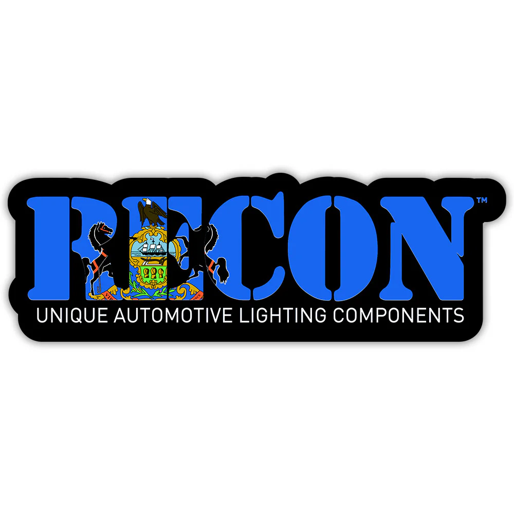 RECON U.S. State Decal Stickers - Choose Your State 7" x 2.75" Glossy Finish - Image 48