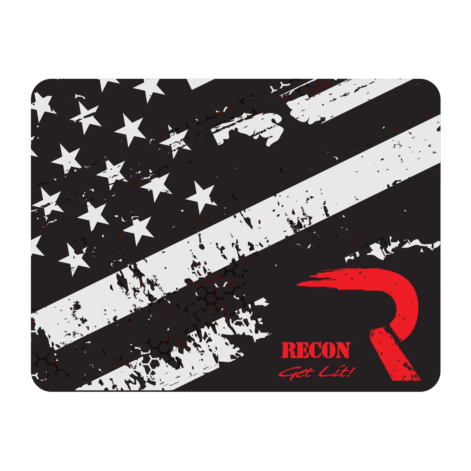 Roof Vinyl Wrap - RECON Black & Silver USA Flag - Image 2