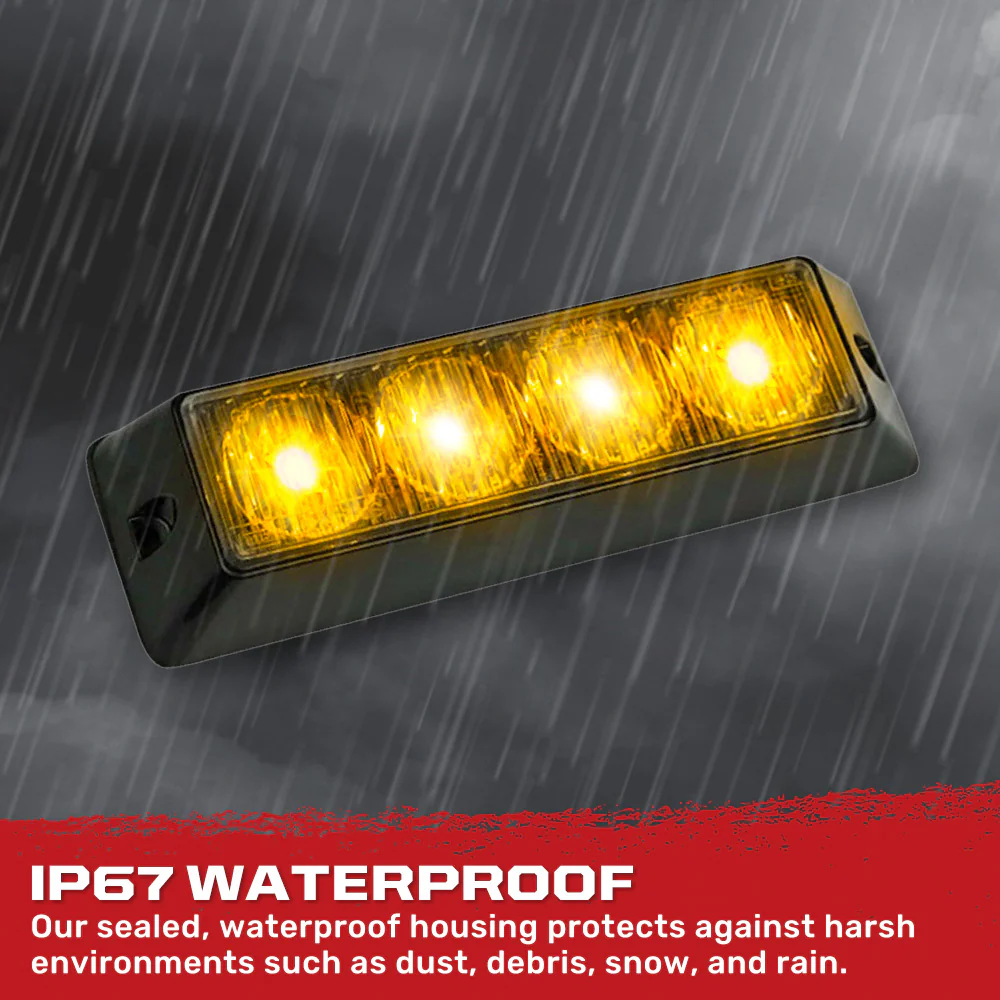 Universal 4-Watt 19 Function 4 LED Emergency Flashing Strobe Light - Multiple Colors - Image 4