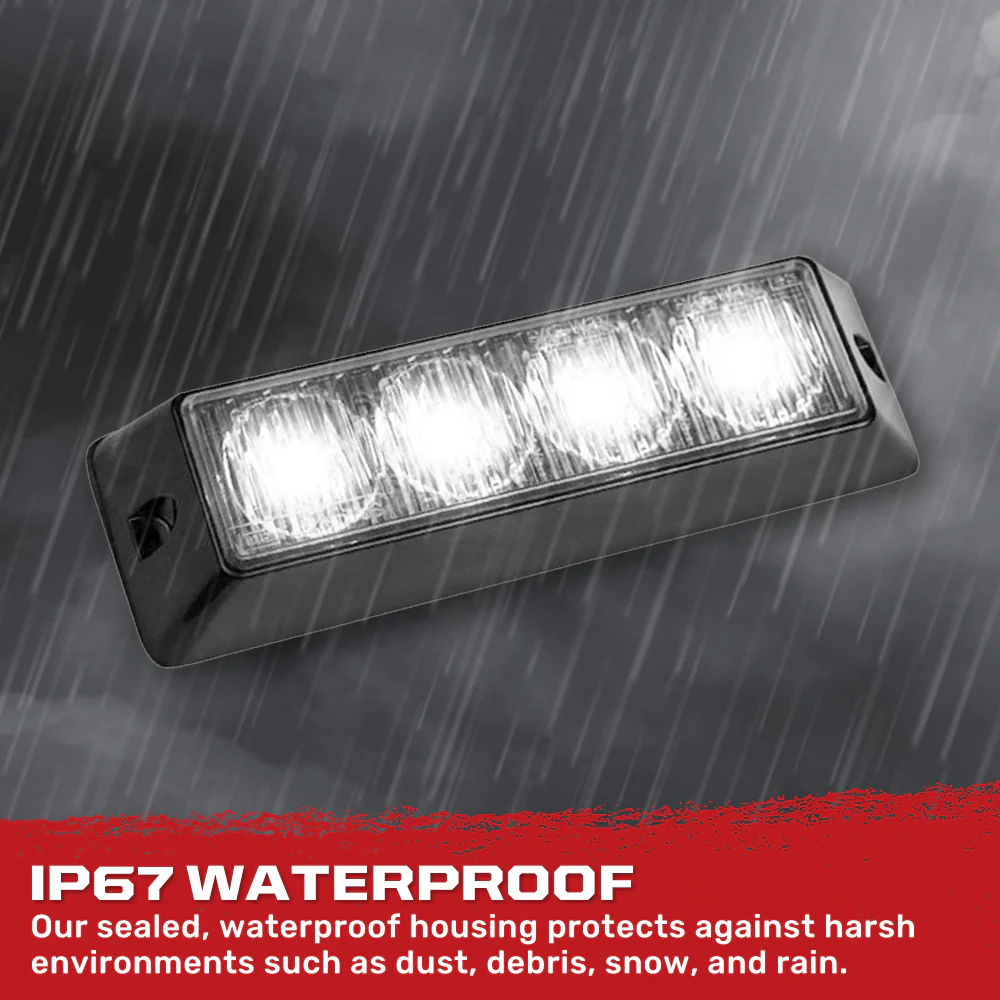 Universal 4-Watt 19 Function 4 LED Emergency Flashing Strobe Light - Multiple Colors - Image 8