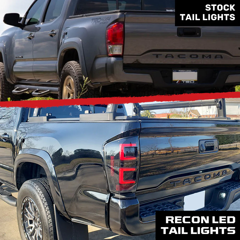 Toyota Tacoma 16-23 (3rd Gen) Ultra Bright OLED Tail Lights - Smoked Lens - Image 6