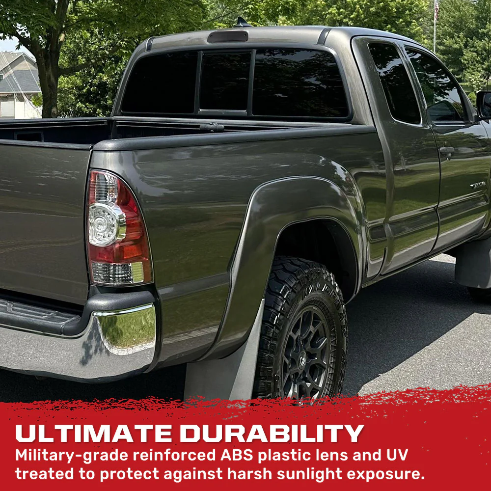 Toyota Tacoma 95-15 Red LED 3rd Brake Light Kit Smoked Lens - Image 4