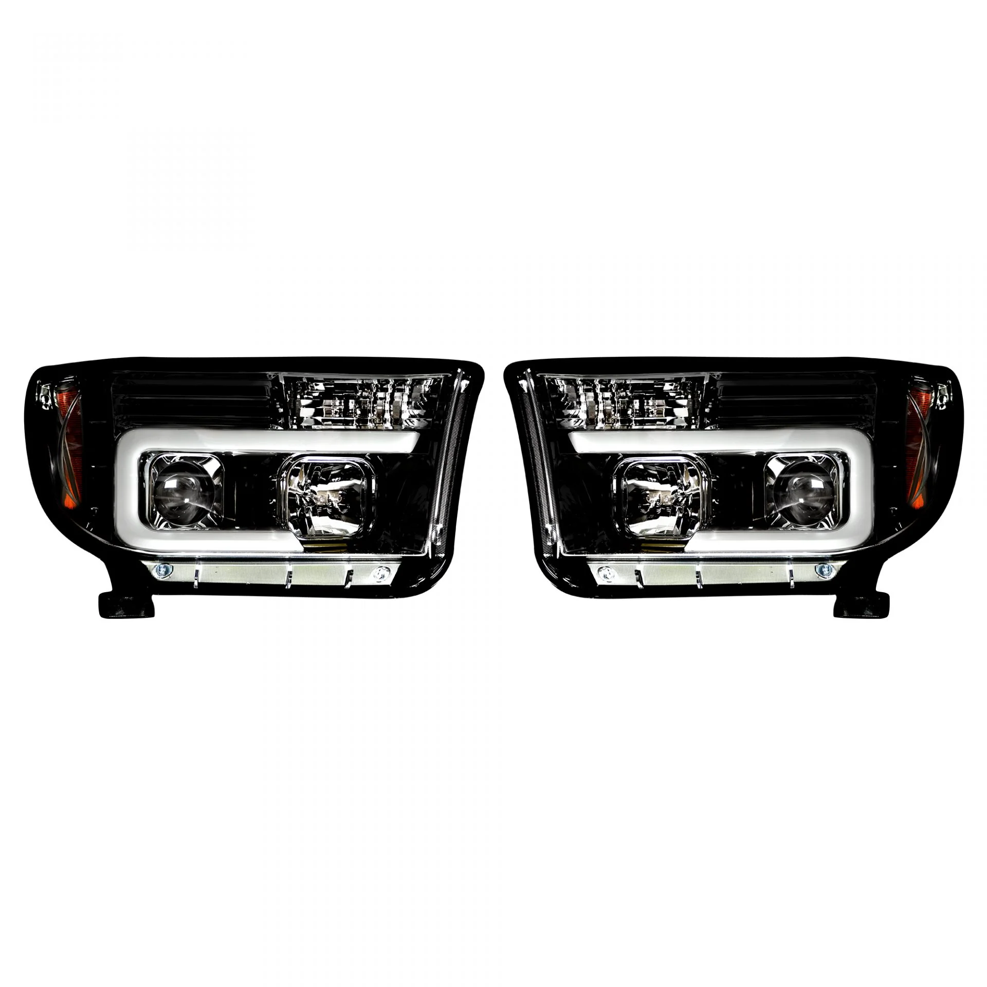 Toyota Tundra & Sequoia 07-13 Projector Headlights Ultra High Power Smooth OLED Halos DRL - Multiple Styles - Image 3