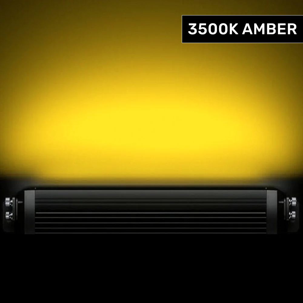 Universal 12" Heavy Duty Aluminum Ultra Bright 50W Flood Spot Combo LED Light Bar - Multiple Colors - Image 11