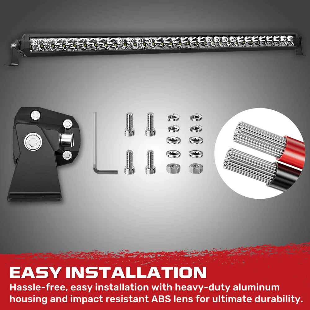 Universal 32" Heavy Duty Aluminum Ultra Bright 150W White Flood Spot Combo LED Light Bar - Image 8