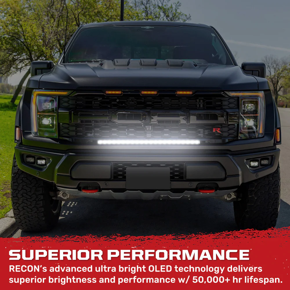 Universal 32" Heavy Duty Low Profile Slim Aluminum Ultra Bright 200W Dual Color Amber/White Flood Spot Combo LED Light Bar - Image 7