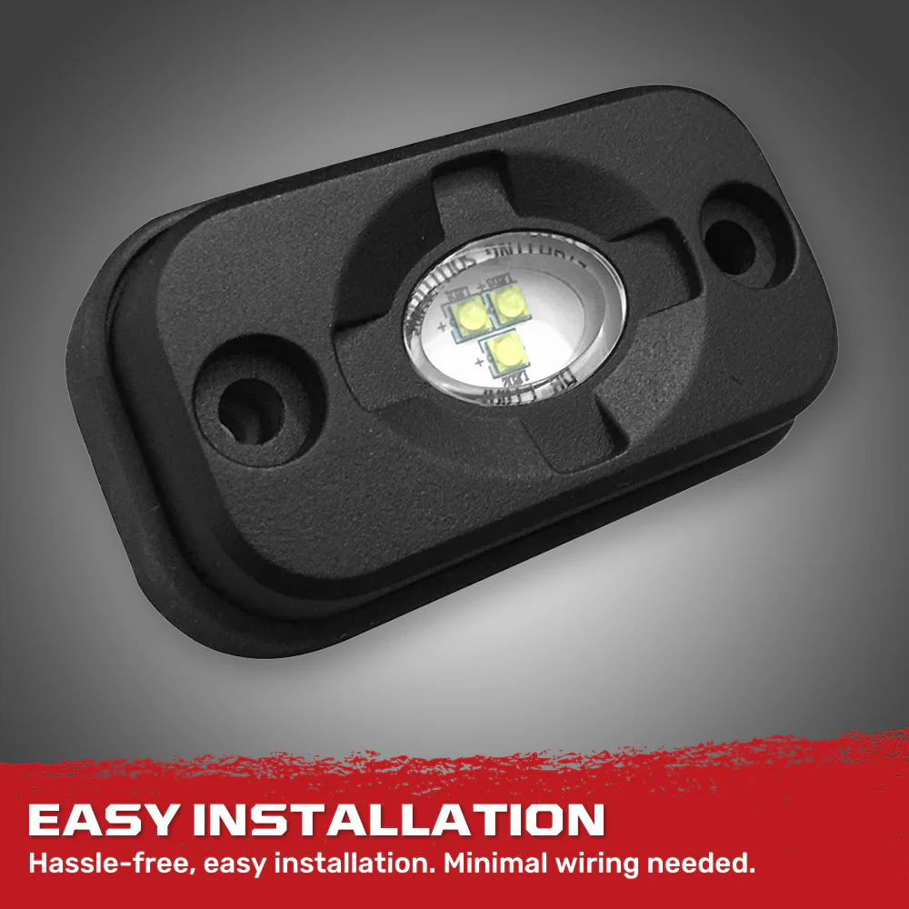 Universal 4-PC Ultra Bright CREE LED Underbody Rock Lights - Multiple Colors - Image 25