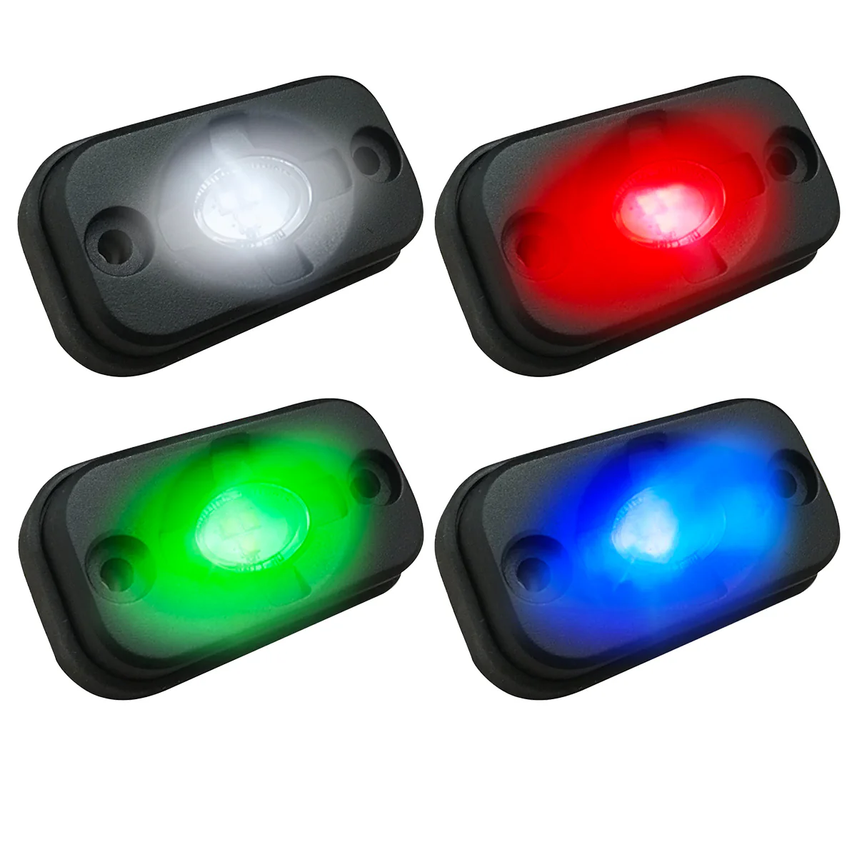 Universal 4-PC Ultra Bright RGB Multicolor CREE LED Underbody Rock Lights Bluetooth Control - Image 20