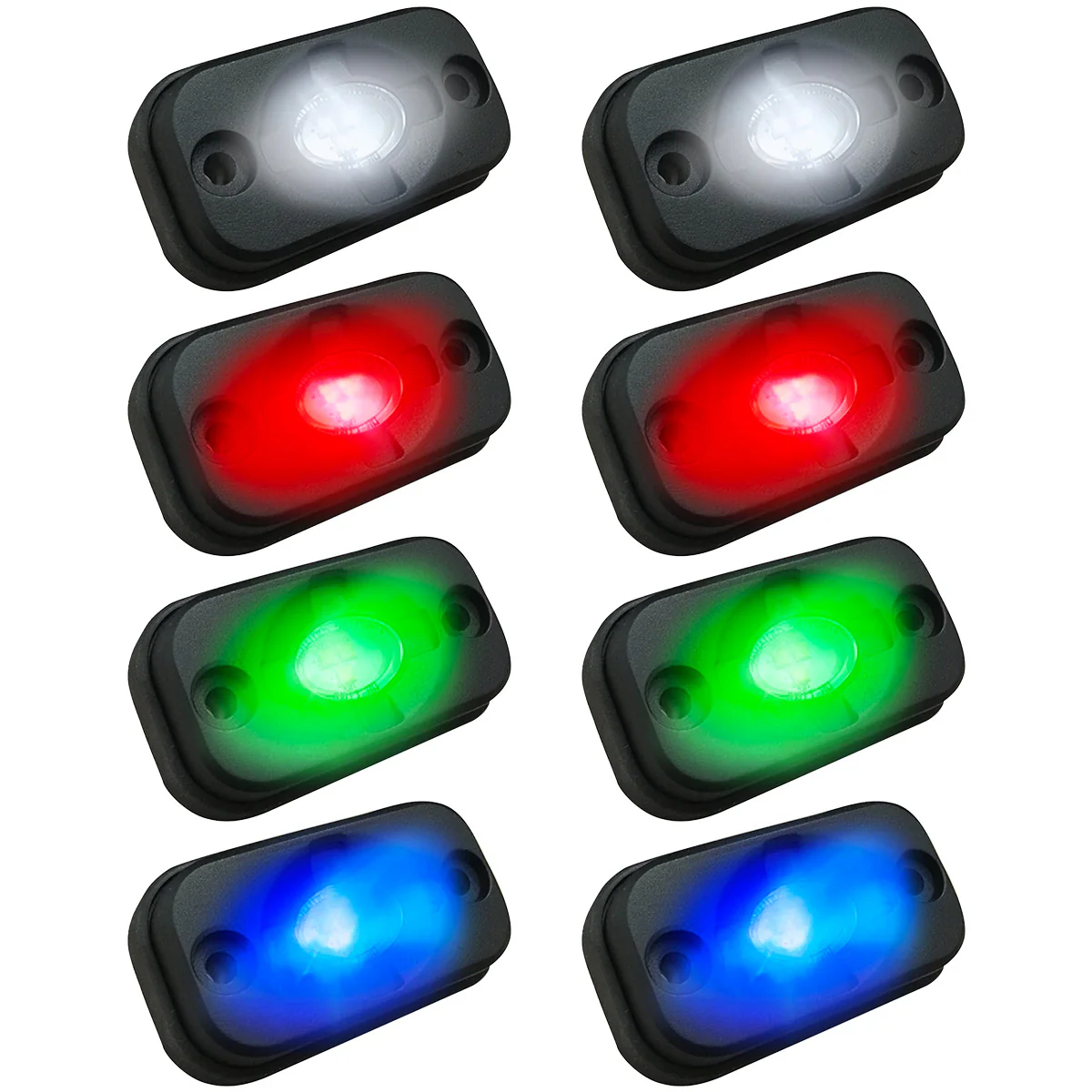 Universal 8-PC Ultra Bright RGB Multicolor CREE LED Underbody Rock Lights Bluetooth Control - Image 3