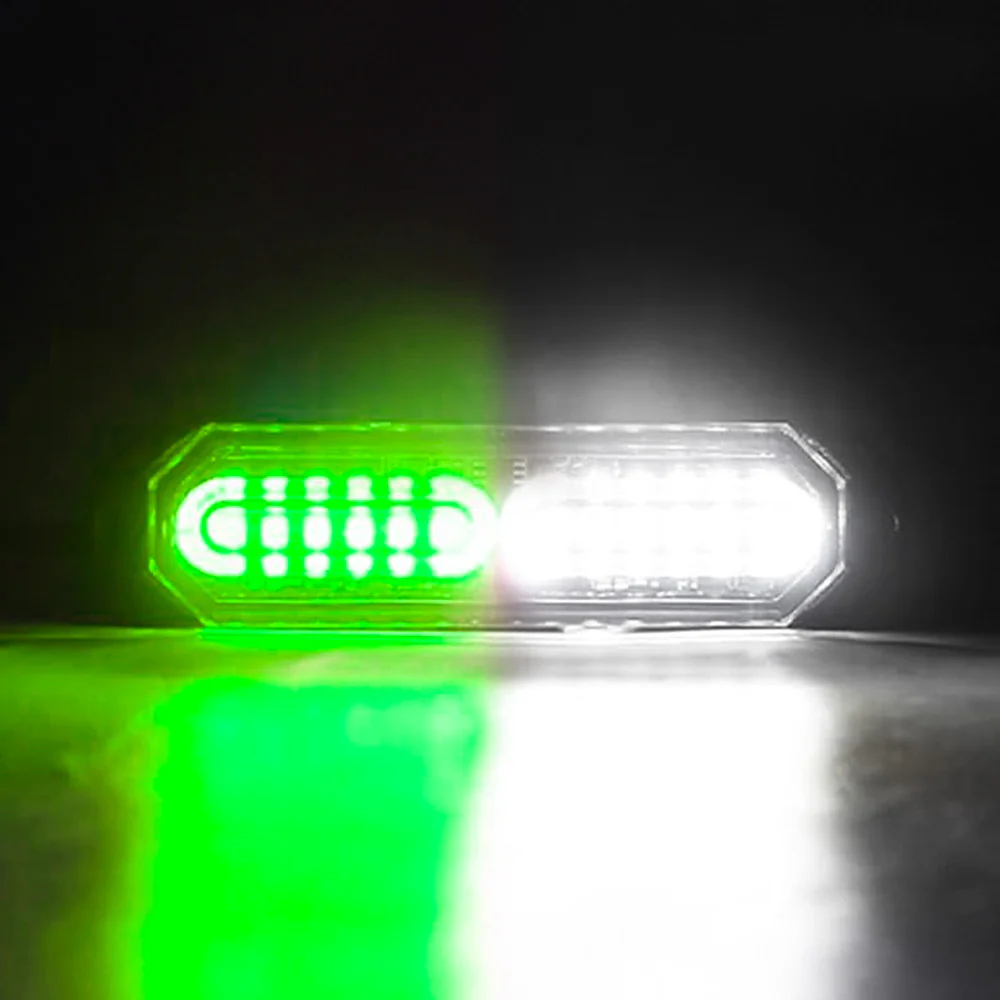 Universal 8-PC Ultra Slim Aluminum Surface Mounted 4.5" Emergency Ultra Bright LED Strobe w/ 17 Light Functions - Multiple Options - Image 25