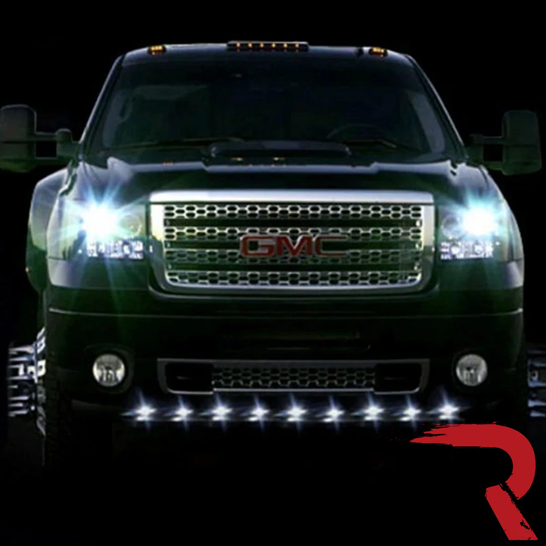 Universal 9-Pc Front Lower Air Dam Ultra Bright LED Light Kit - Multiple Options - Image 31