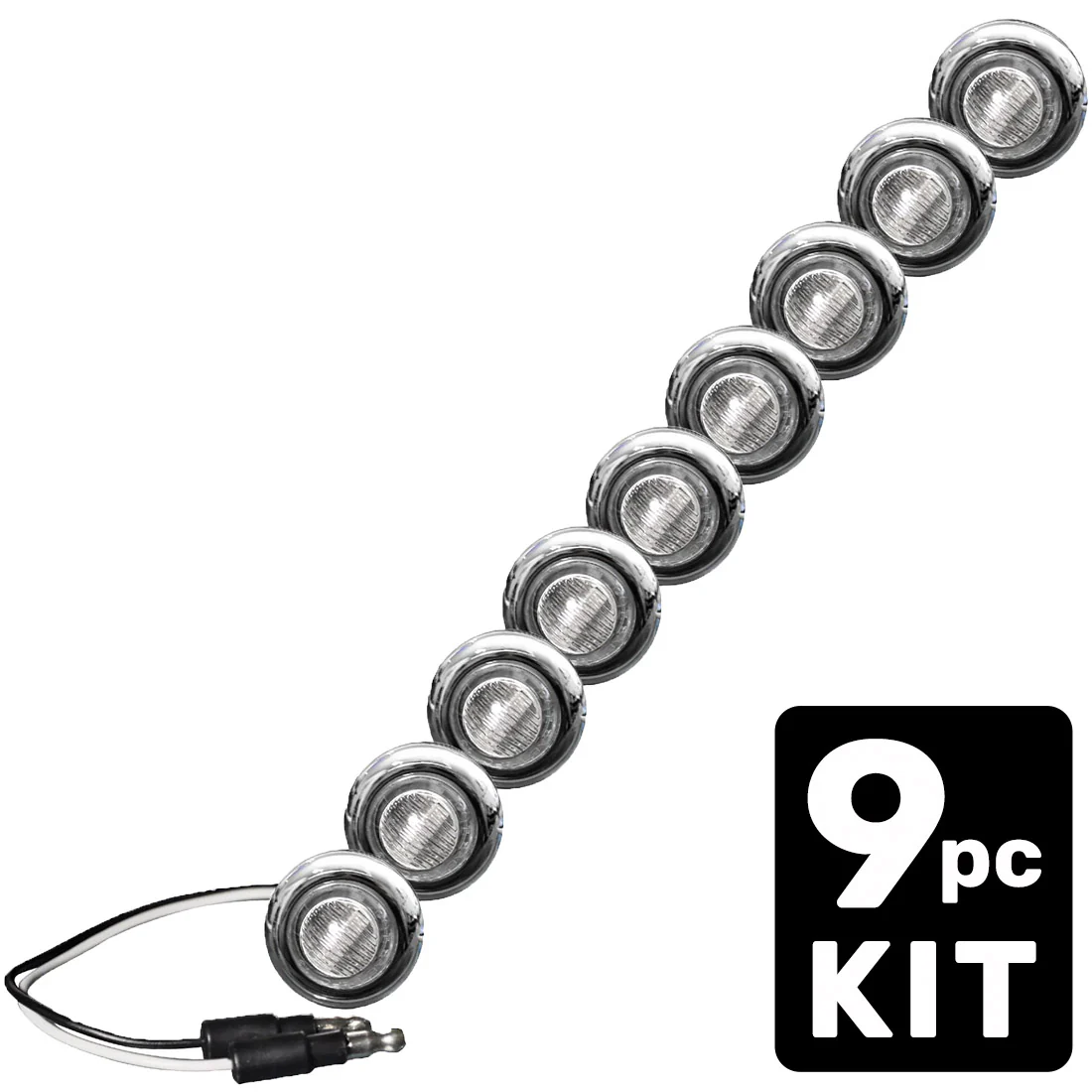 Universal 9-Pc Front Lower Air Dam Ultra Bright LED Light Kit - Multiple Options - Image 33