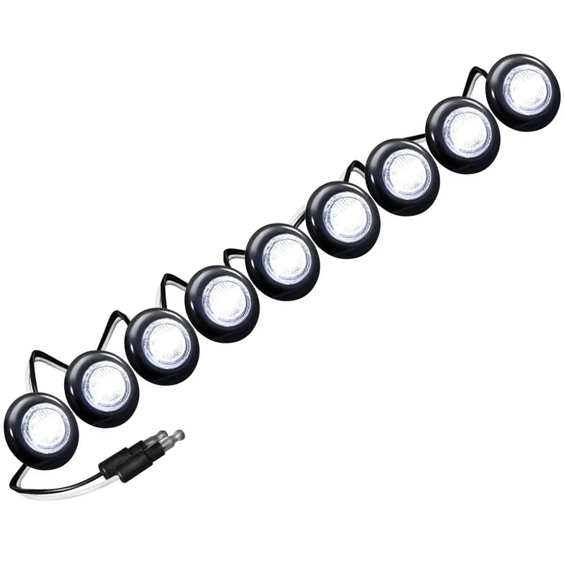 Universal 9-Pc Front Lower Air Dam Ultra Bright LED Light Kit - Multiple Options - Image 36