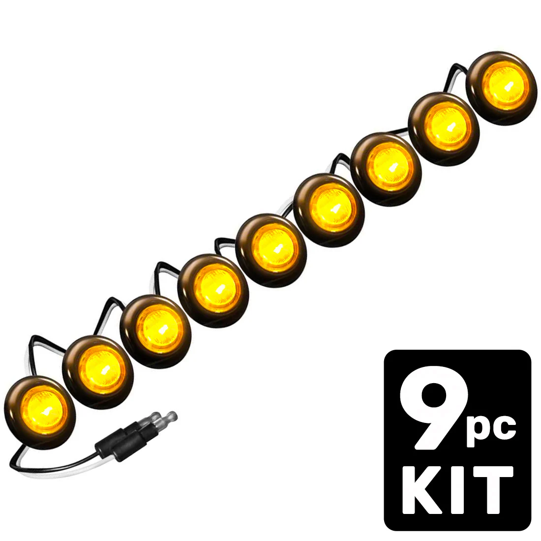 Universal 9-Pc Front Lower Air Dam Ultra Bright LED Light Kit - Multiple Options - Image 46