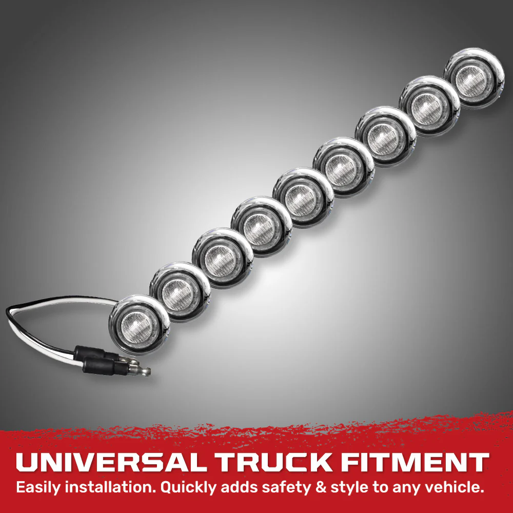 Universal 9-Pc Front Lower Air Dam Ultra Bright LED Light Kit - Multiple Options - Image 51
