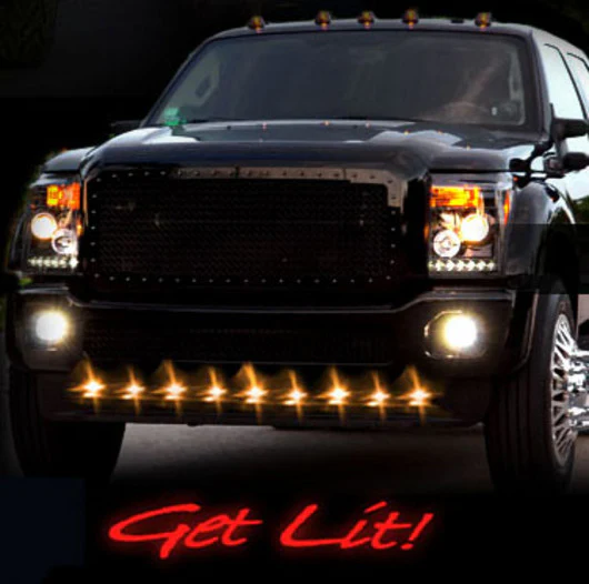 Universal 9-Pc Front Lower Air Dam Ultra Bright LED Light Kit - Multiple Options - Image 6