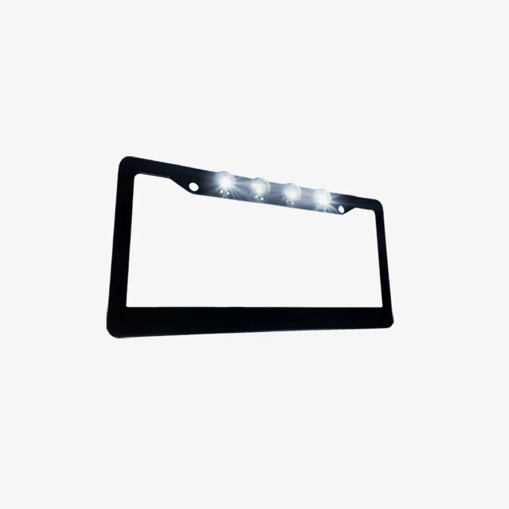 Universal Aluminum Standard U.S License Plate Frame with 4 XML CREE LED Reverse Lights - Multiple Options - Image 4