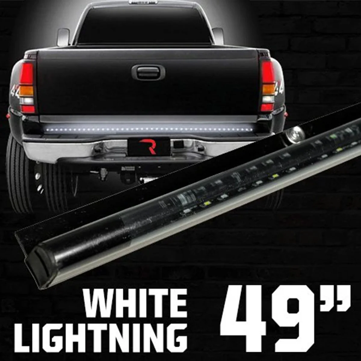 “White Lightning” Tailgate Bar LED Brake Lights Red & LED Reverse Lights White - Multiple Sizes - Image 12