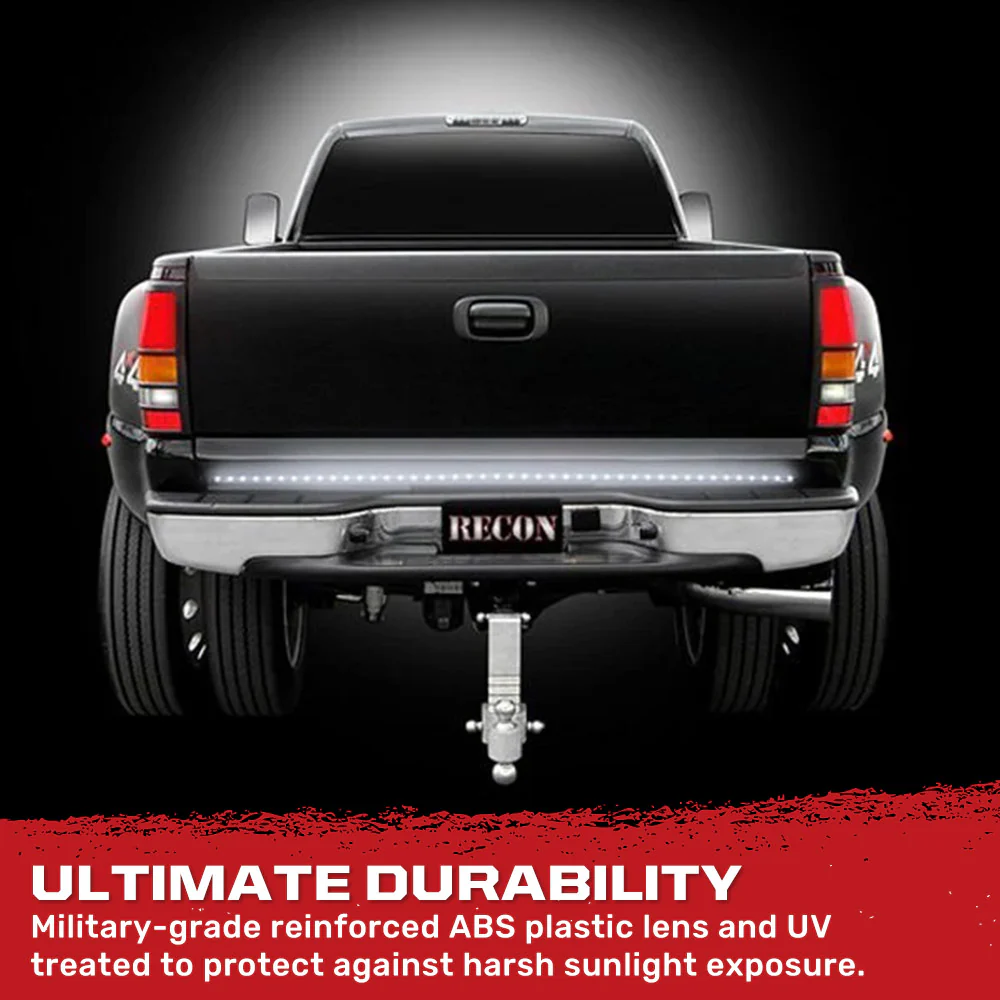 “White Lightning” Tailgate Bar LED Brake Lights Red & LED Reverse Lights White - Multiple Sizes - Image 13